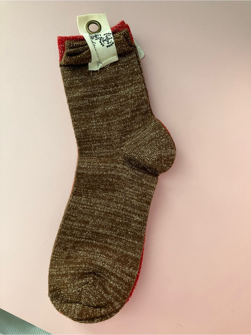 NWT Free People Lurex Socks - Picture 3 of 3
